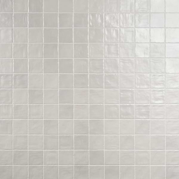 Montauk Gin 4x4 White Mixed Finish Ceramic Tile