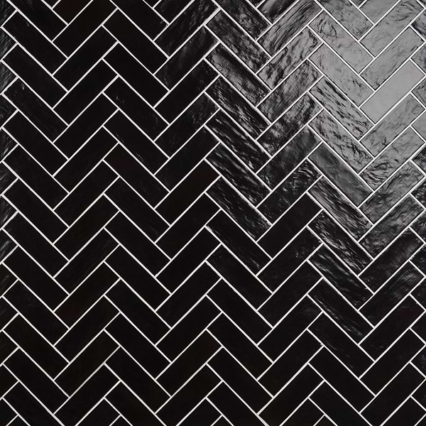 Montauk Jet 2x8 Mixed Finish Ceramic Tile