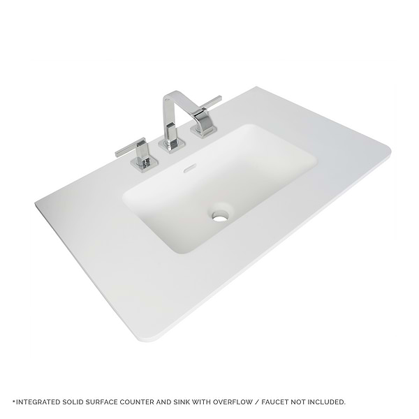 Luxe Collection 42" White Gloss Vanity