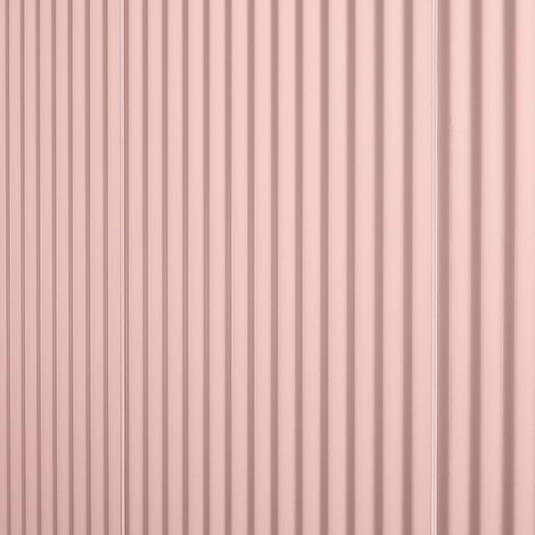 Mod Blush Pink 12x36 3D Fluted Matte Ceramic Tile 