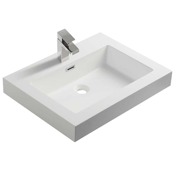 Kaleb 20'' White Vanity and Counter
