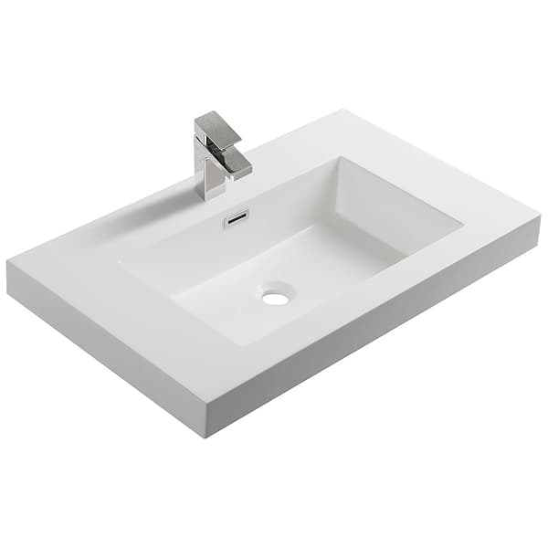 Kaleb 24'' Cement Gray Vanity and Counter