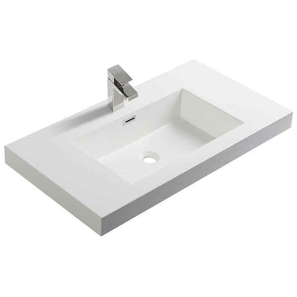 Kaleb 30'' White Vanity and Counter