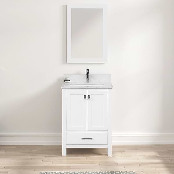 Athena 24'' White Vanity And Marble Counter