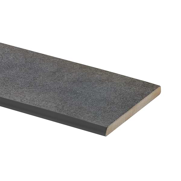 Flatiron Black 3x24 Semi-Polished Porcelain Bullnose by Angela Harris in Black, View 4, open zoomed image
