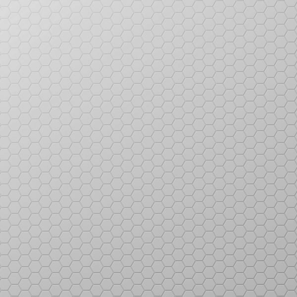 Serenity White 2" Hexagon Matte Porcelain Mosaic Tile