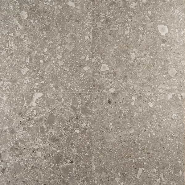Rizo Taupe Gray 24x24 Terrazzo Look Matte Porcelain Tile