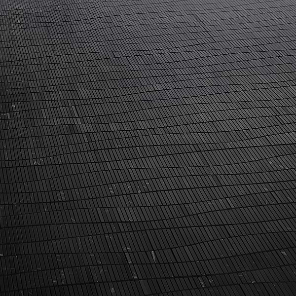 Ladera Nero Marquina Honed Marble Wave Micro Mosaic Tile in Black, View 4, open zoomed image