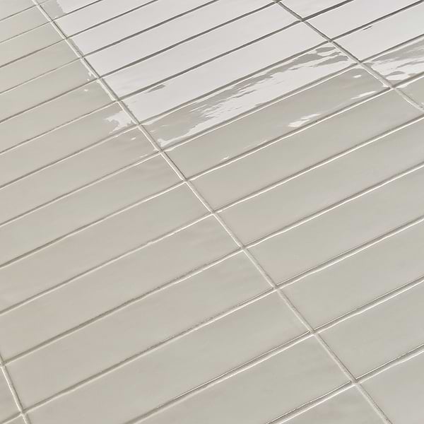Lancaster Dove Gray 3x12 Polished Ceramic Wall Tile