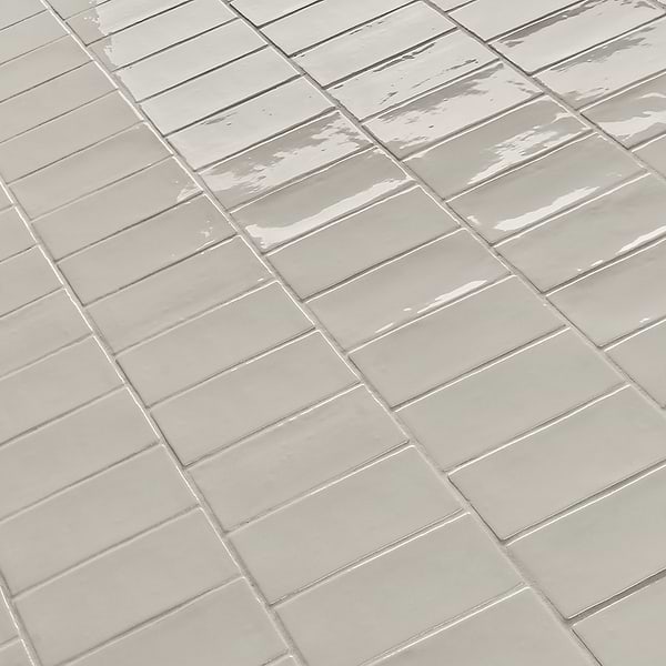 Lancaster Dove Gray 3x6 Polished Ceramic Wall Tile