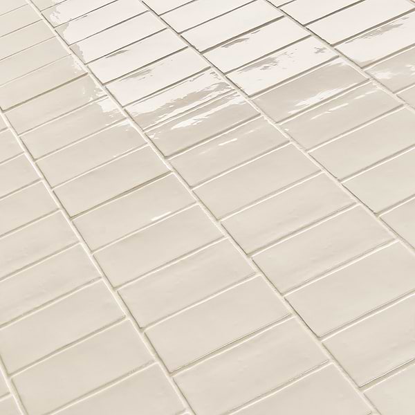 Lancaster Vanilla Cream Ivory 3x6 Polished Ceramic Tile