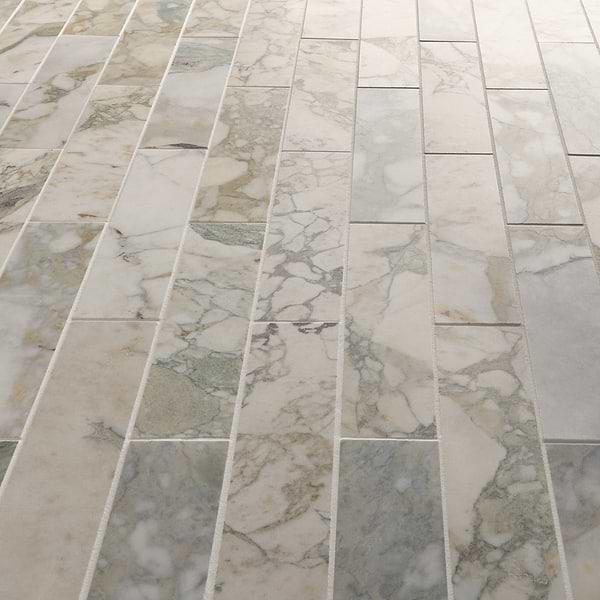 Calacatta Verde Premium 3x12 Honed Marble Tile
