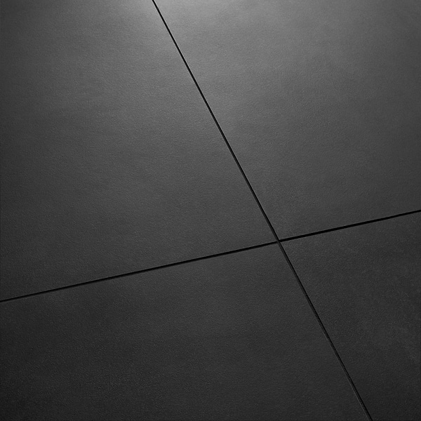 Lines Black 24X48 Matte Porcelain Tile in Black, View 5, open zoomed image