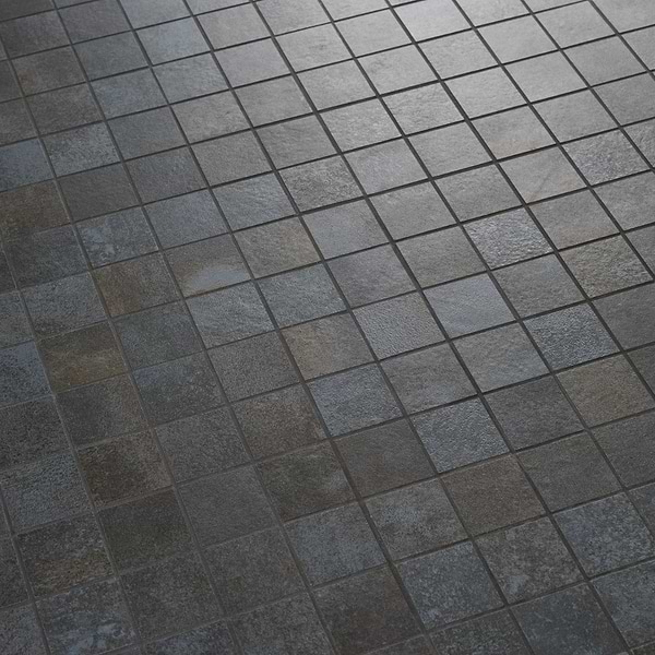Flatiron 2.0 Black 2x2 Matte Porcelain Mosaic Tile by Angela Harris in Black, View 4, open zoomed image