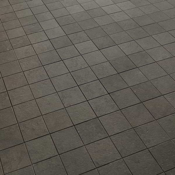 Corretta Mocha Gray 3x3 Matte Porcelain Mosaic Tile, View 4, open zoomed image