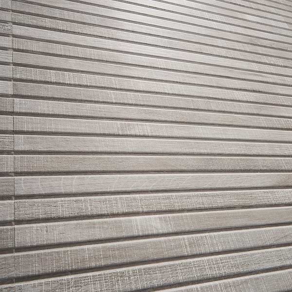 Kenridge Ribbon Gray 24x48 Wood Look Matte Fluted Porcelain Tile