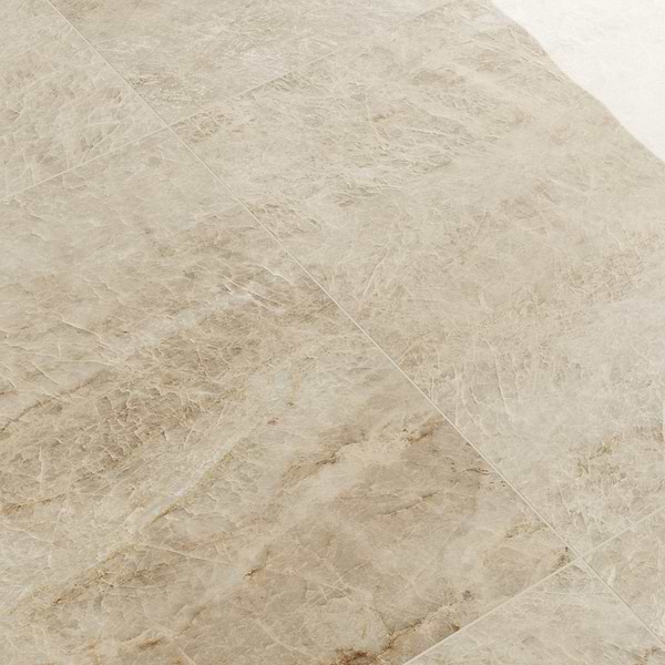 Grand Taj Mahal Fawn Beige 24x48 Stone Look Polished Porcelain Tile in Beige, View 4, open zoomed image