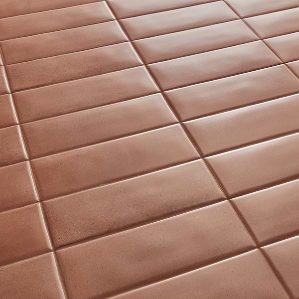 Telos Canyon Terracotta 4x12 Terracotta Look Matte Ceramic Tile in Terracotta, View 3, open zoomed image