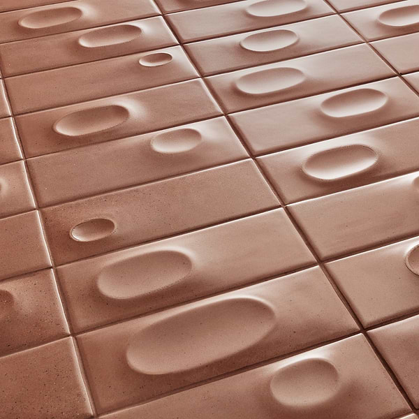 Telos Deco Canyon Terracotta 4x12 Terracotta Look Matte Ceramic Tile in Terracotta, View 3, open zoomed image