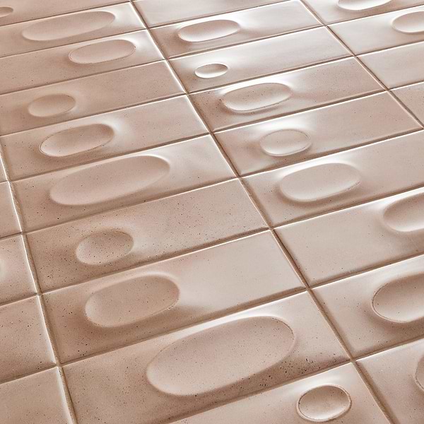 Telos Deco Sand Beige 4x12 Terracotta Look Matte Ceramic Tile in Beige, View 3, open zoomed image