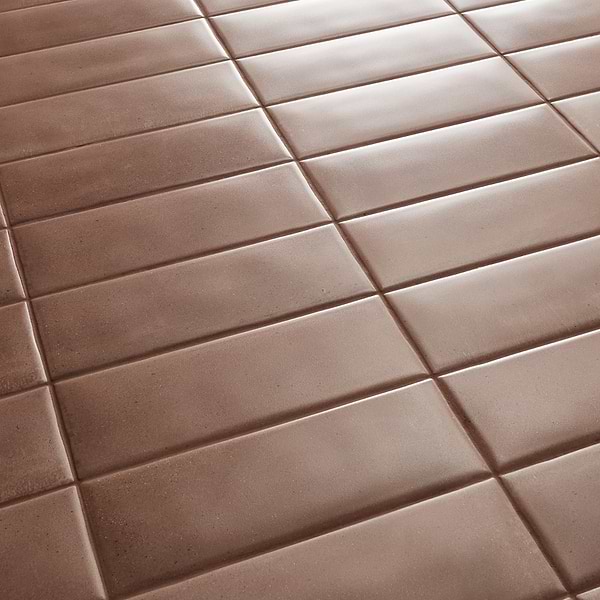 Telos Earth Brown 4x12 Terracotta Look Matte Ceramic Tile in Brown, View 3, open zoomed image