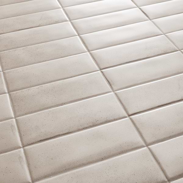 Telos Ivory White 4x12 Terracotta Look Matte Ceramic Tile, View 3, open zoomed image