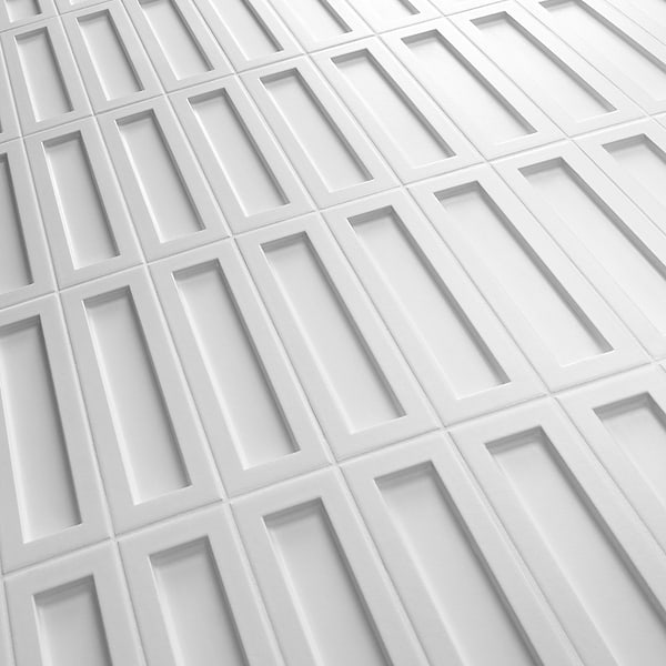 Arlo White 3x11 3D Matte Ceramic Tile