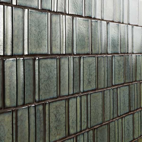 Kinro Garden Green 6x6 Metallic Look Matte Porcelain Tile in Green, View 4, open zoomed image