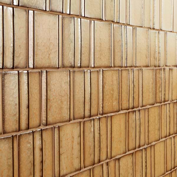 Kinro Golden Brown 6x6 Metallic Look Matte Porcelain Tile in Golden Brown, View 4, open zoomed image