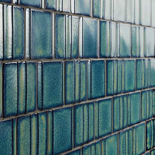 Kinro Ocean Blue 6x6 Metallic Look Matte Porcelain Tile in Blue, View 4, open zoomed image