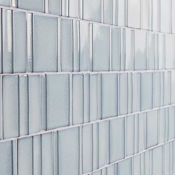 Kinro River Blue 6x6 Polished Porcelain Tile in Blue, View 4, open zoomed image