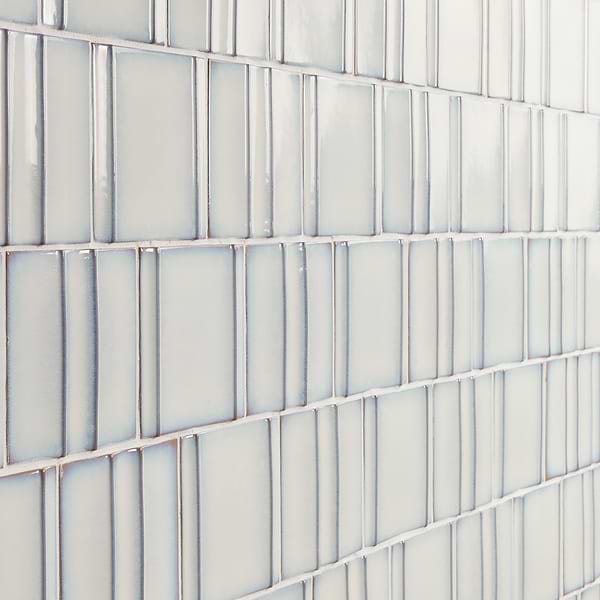 Kinro Snow White 6x6 Polished Porcelain Tile in White, View 4, open zoomed image