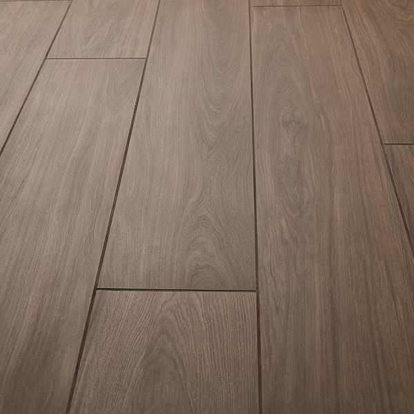 Millie Spice Brown 10x60 XL Wood Look Matte Porcelain Tile in Brown, View 4, open zoomed image