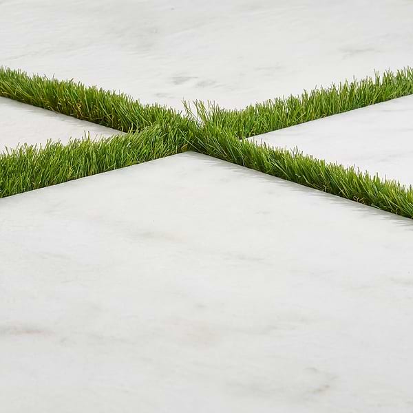 Stronger  Calacatta 24X24 Textured Porcelain 2CM Outdoor Paver in White w/ Gray & Gold Veins, View 4, open zoomed image