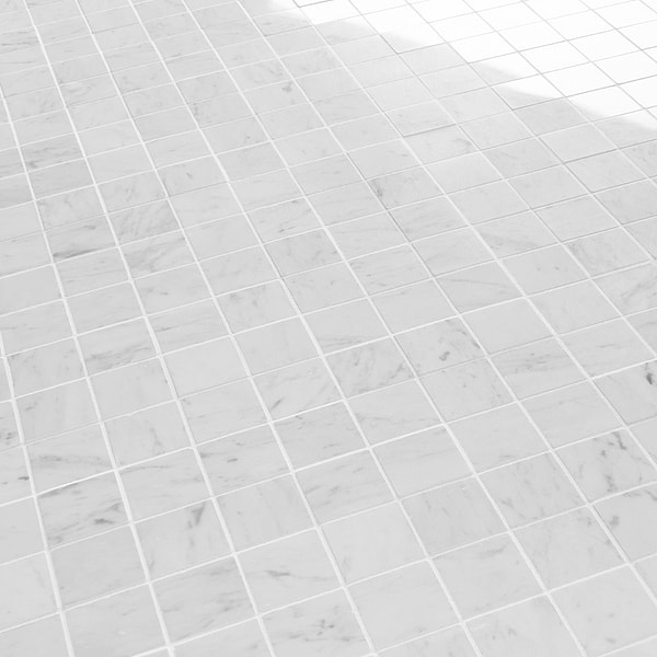 Bianco Carrara 2x2 Polished Marble Mosaic Tile