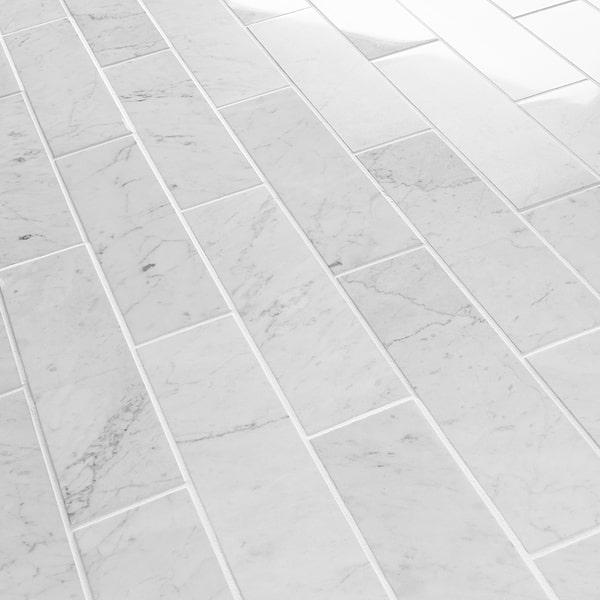 Bianco Carrara 3x12 Polished Marble Tile