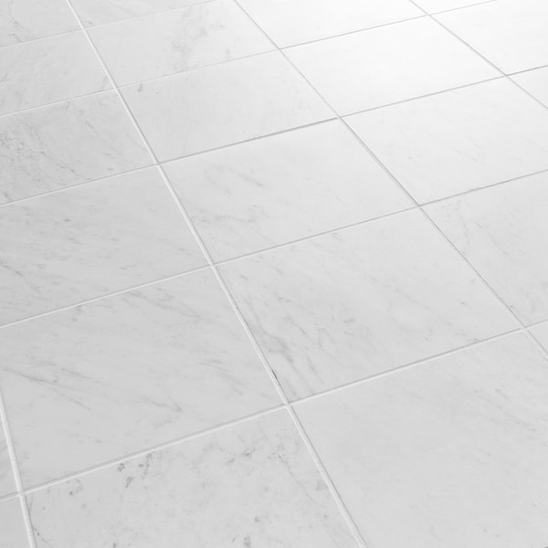 Bianco Carrara 8x8 Honed Marble Tile