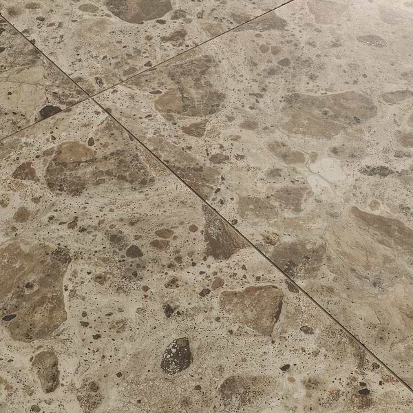 Rizo Desert Beige 48x48 Terrazzo Look Matte Porcelain Tile
