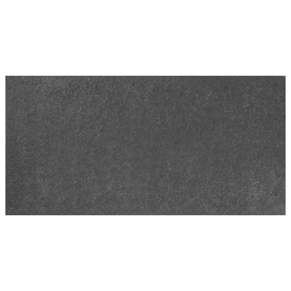 Pietra Basalt Black 18x36 Flamed and Brushed Basalt Tile