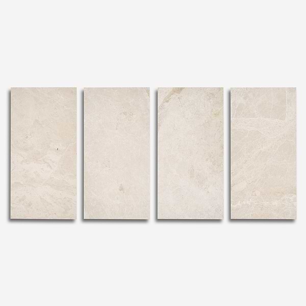 Cream Misto Beige 12x24 Honed Marble Tile