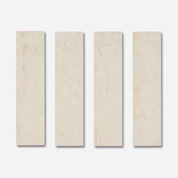 Simena Beige 3x12 Textured Subway Limestone Tile