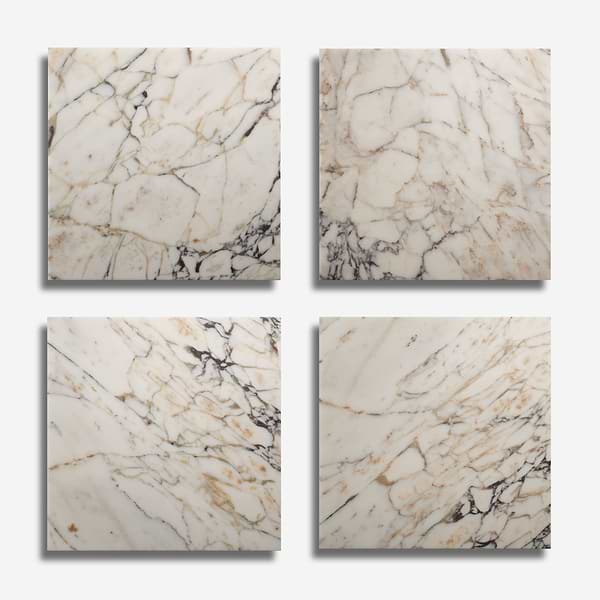Calacatta Monet 18x18 Honed Marble Tile