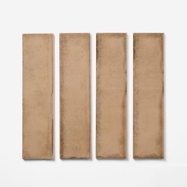 Castle Sandstorm Beige 3x12 Polished Ceramic Subway Tile in Beige, View 4, open zoomed image