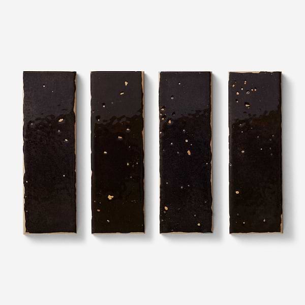 Essa Black 2x6 Terracotta Look Polished Porcelain Tile in Black, View 4, open zoomed image