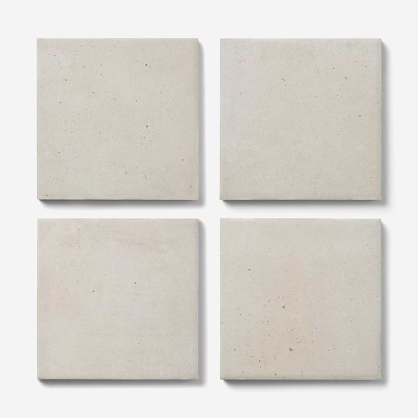 Essa White 6x6 Terracotta Look Matte Porcelain Tile in White, View 4, open zoomed image