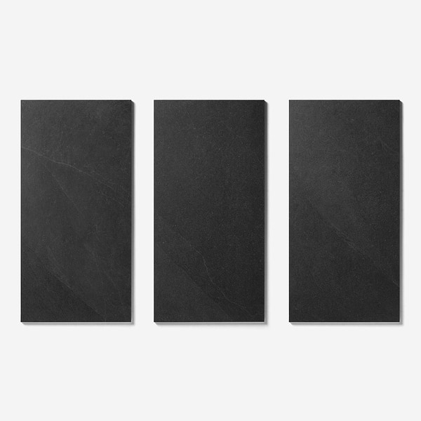 Fordham Nero Black 12x24 Matte Porcelain Tile