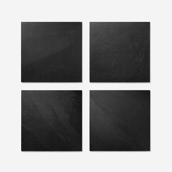 Fordham Nero Black 24x24 Matte Porcelain Tile