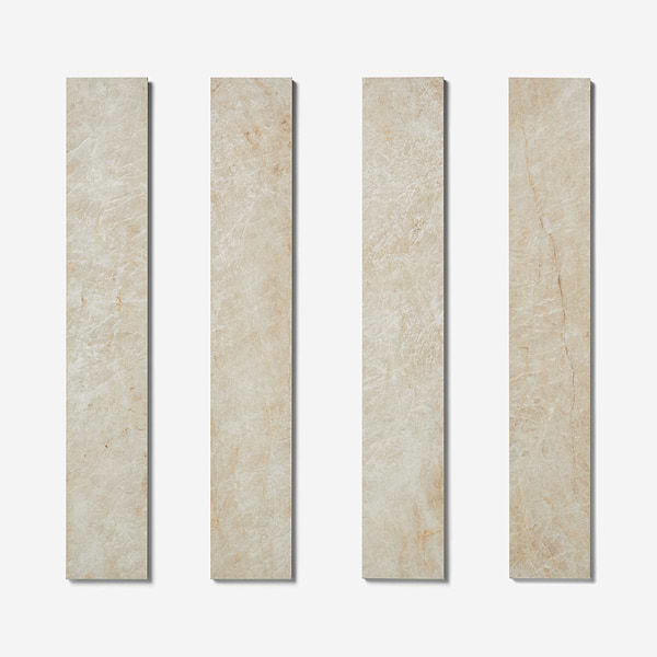 Grand Taj Mahal Fawn Beige 4x24 Stone Look Matte Porcelain Tile in Beige, View 4, open zoomed image