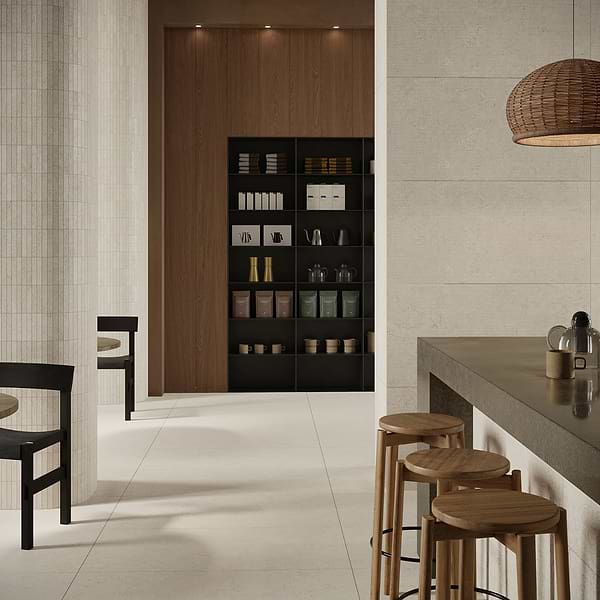 Corretta Sand Beige 24x48 Matte Porcelain Tile in Sand, Beige, View 4, open zoomed image
