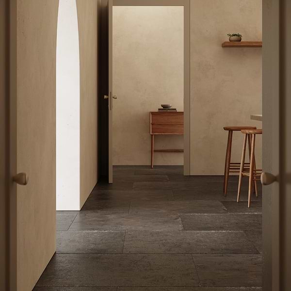 Portrait Copper 24x48 Matte Porcelain Tile in Bronze, View 4, open zoomed image